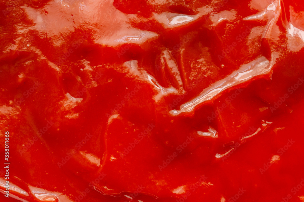 Tomato sauce ketchup texture background close up Tomato sauce ketchup texture background close up