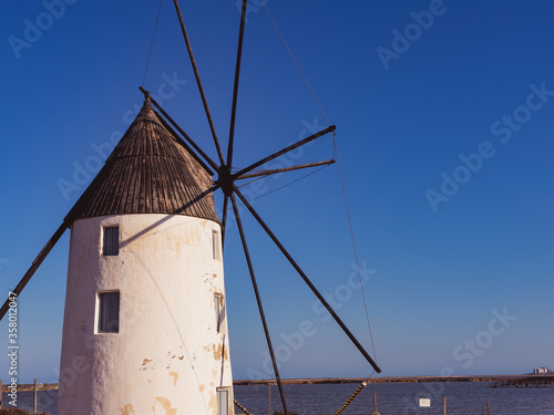 Windmill in San Pedro del Pinatar  Spain