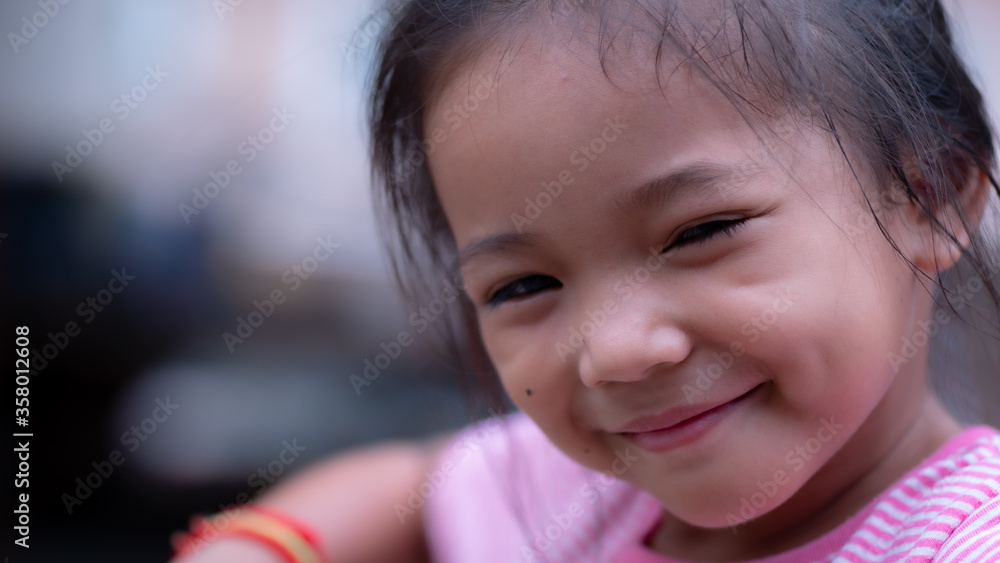 Portrait of Asia kid smiling Portrait of Asia kid smiling