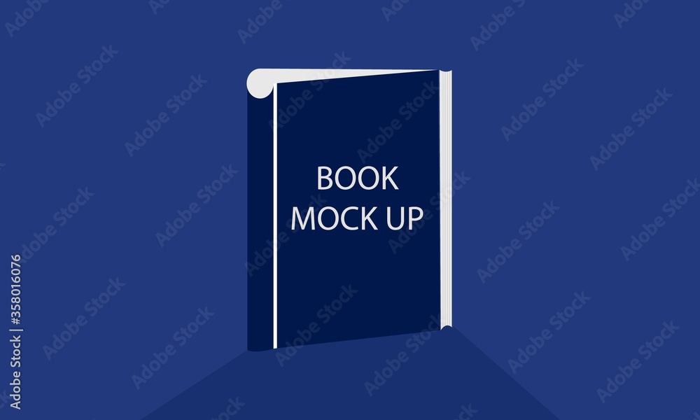 Vector Book cover mockup design Vector Book cover mockup design