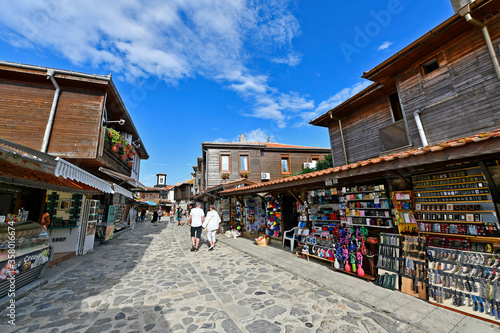 Bulgaria, Nessebar 06/25/2018. Bulgarian city located on a rocky peninsula, north of the city of Burgas. One of the oldest cities in Europe. Nessebar was included in the UNESCO World Heritage List. photo