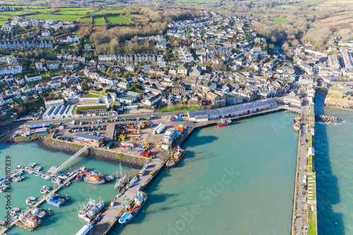 Aerial photograph of Newlyn, Penzance, Cornwall, England, United Kingdom © Tim