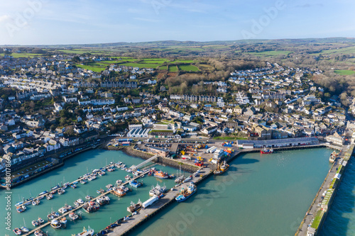 Aerial photograph of Newlyn, Penzance, Cornwall, England, United Kingdom © Tim