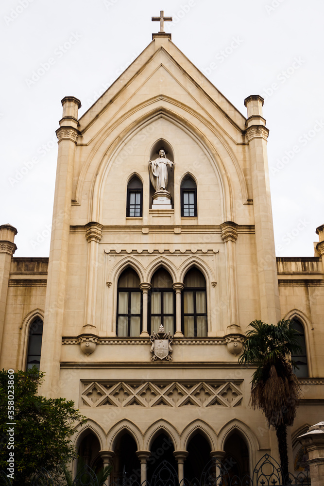 Floridian facade of the Ancelle Sacro Cuore convent in Rome