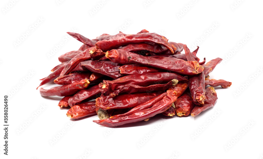 dried red chili peppers