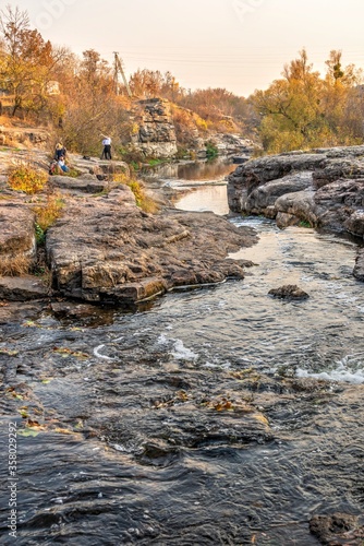 Buky Canyon and Hirskyi Tikych river in Ukraine