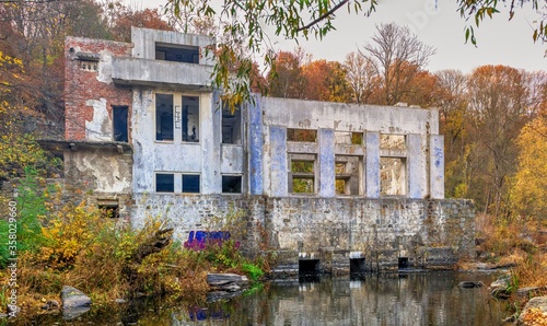 Buky Canyon and Hirskyi Tikych river in Ukraine