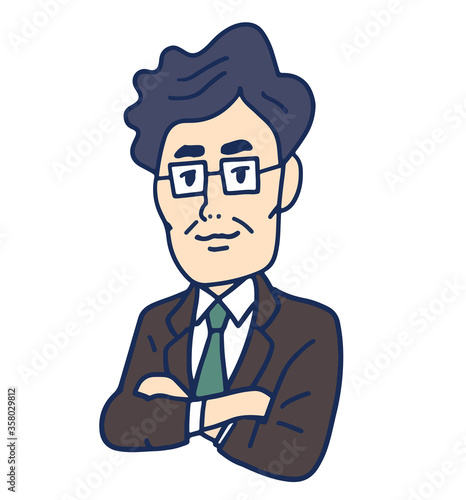 中年男性の上半身