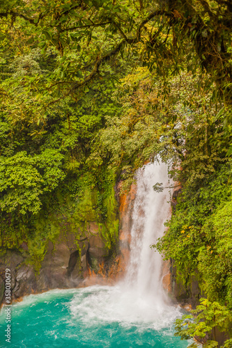 Rio Celeste  Celestial blue waterfall and Tenorio volcano national park  Costa Rica