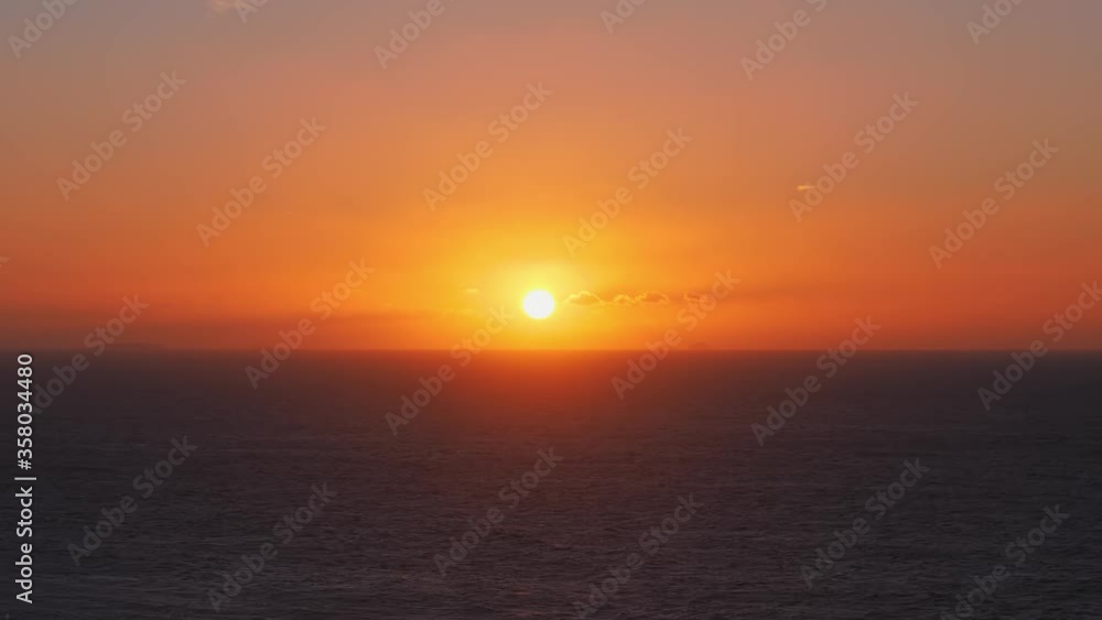 Sunset above the sea, summer sunlight Sunset above the sea, summer sunlight