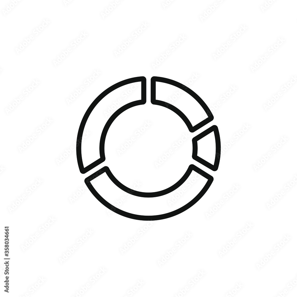 Simple icon of a chart vector illustration Simple icon of a chart vector illustration
