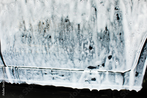 Professional car detailing & commercial cleaning service concept. Car wash background.