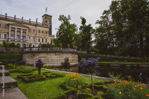 ALBRECHTSBERG CASTLE, DRESDEN, Germany in Summer 2020 photo