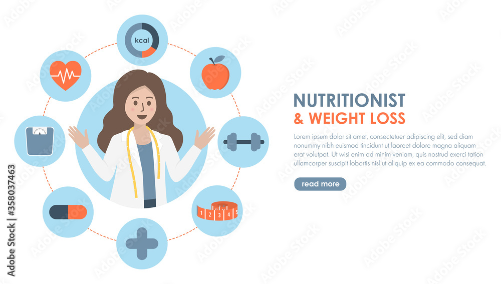 © KW4NG - Female nutritionist doctor with health icons. Diet consultation, nutrition plan and weight loss concept. © KW4NG - Female nutritionist doctor with health icons. Diet consultation, nutrition plan and weight loss concept.