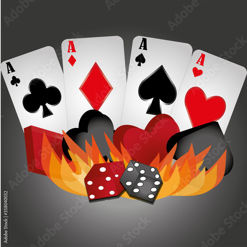 playing cards and chips