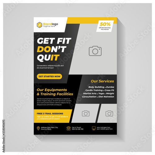 Fitness Healthcare Flyer Template