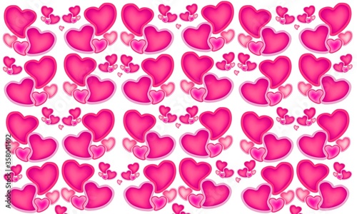 Fondo de corazones rosas.