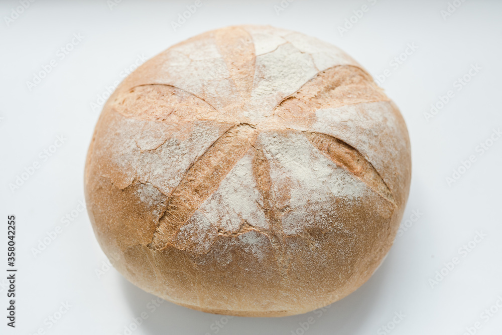 loaf of bread, bread on a white background loaf of bread, bread on a white background