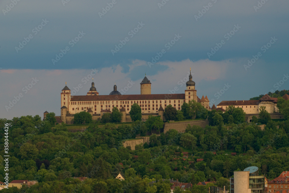 Ausblick über Würzburg, Deutschland
