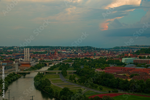 Ausblick über Würzburg, Deutschland