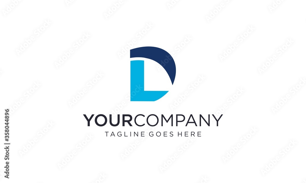 Creative and simple letter L and D for icon or company or business logo design vector editable Creative and simple letter L and D for icon or company or business logo design vector editable