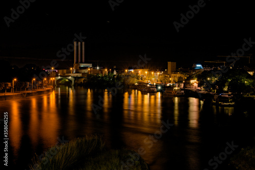 Würzburg, Deutschland bei Nacht
