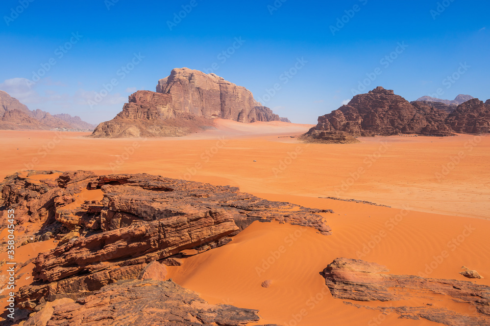 Wadi Rum Desert, Jordan. The red desert.