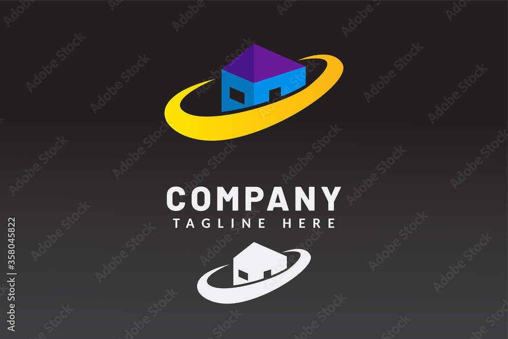 Logo Template Building For Real estate company brand and contractor Logo Template Building For Real estate company brand and contractor