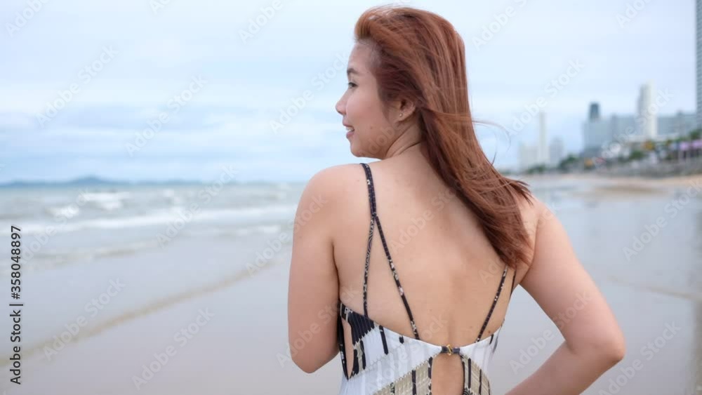 portrait woman standing at beach, travel on holidays, Girl enjoying at summer, Young woman relax on beach, Happy time
portrait woman standing at beach, travel on holidays, Girl enjoying at summer, Young woman relax on beach, Happy time