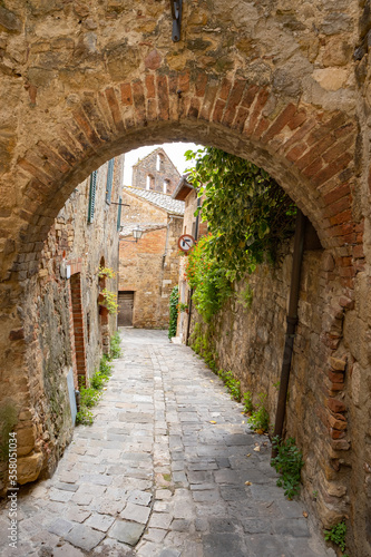 STREETS OF A SMALL ITALIAN TOWN  tuscany