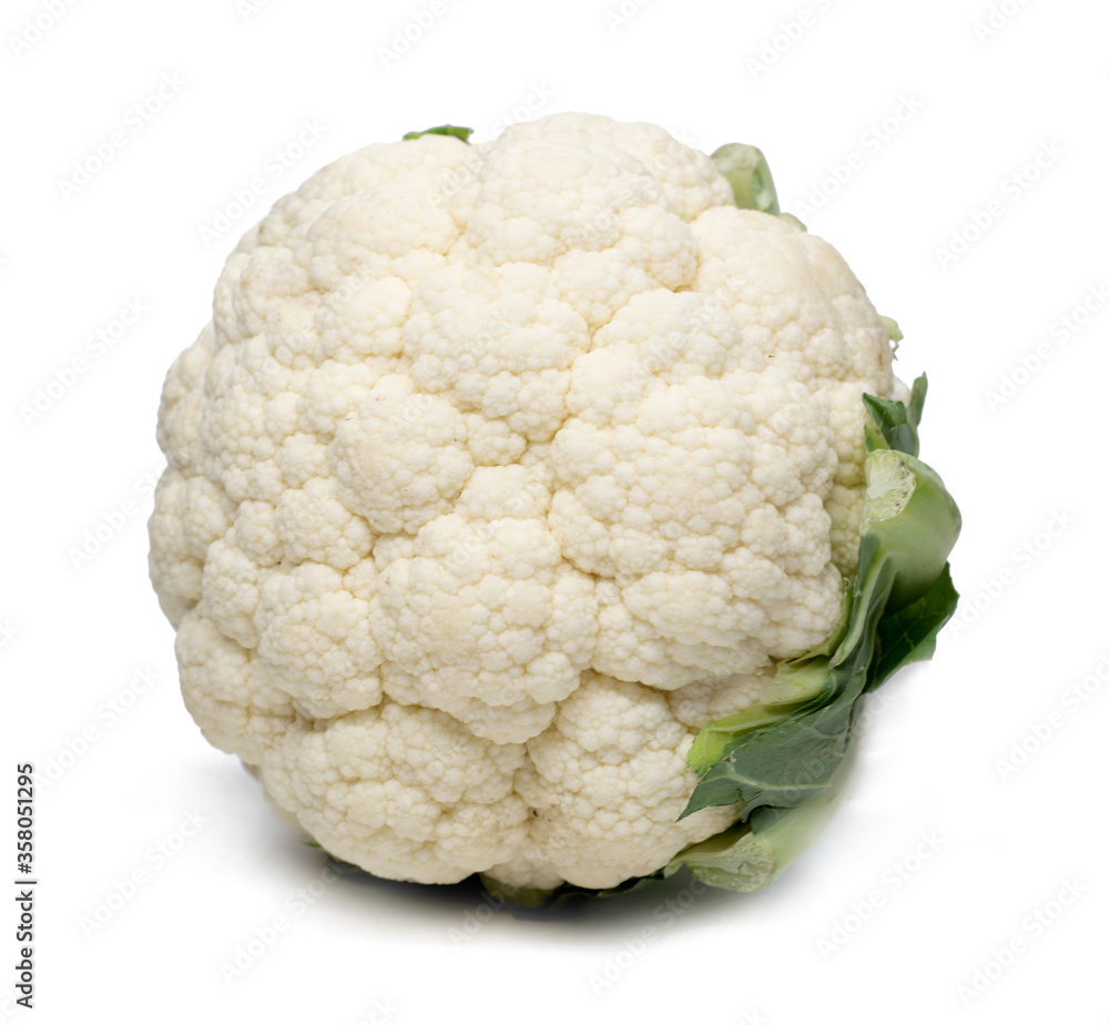 cauliflower isolated on white background cauliflower isolated on white background