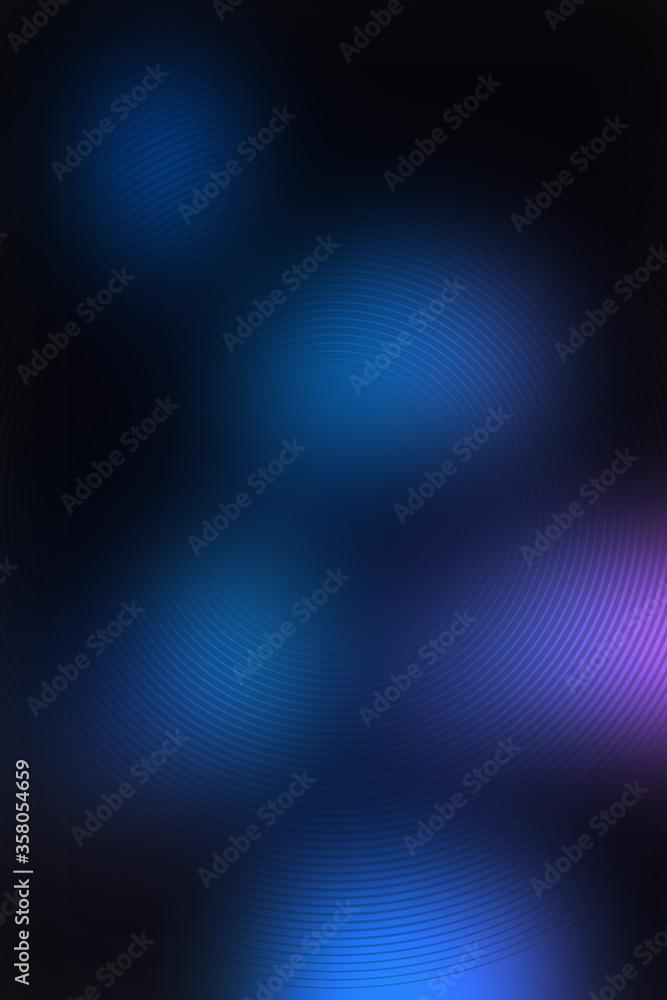 Gradient radial background, blue sky, blur smooth soft texture wallpaper abstract. Darkness Backdrop