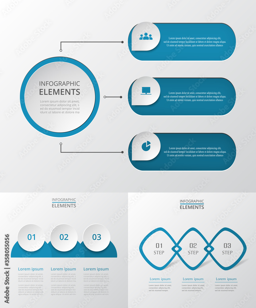 Bundle infographic elements. Bundle infographic elements.