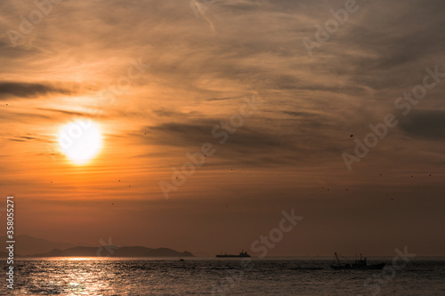 sunset at the beach