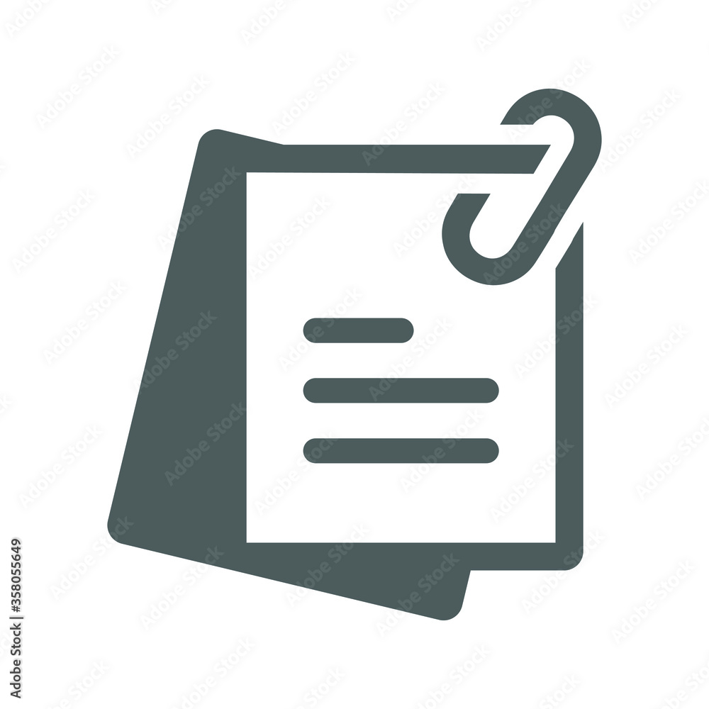Post-it notes, sticky note gray icon Post-it notes, sticky note gray icon
