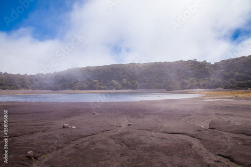 Costa Rica. Irazu volcano - Crater lake.