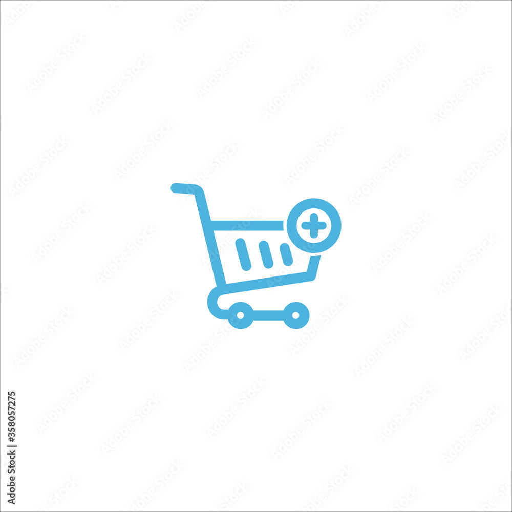 shopping trolley icon flat vector logo design trendy shopping trolley icon flat vector logo design trendy