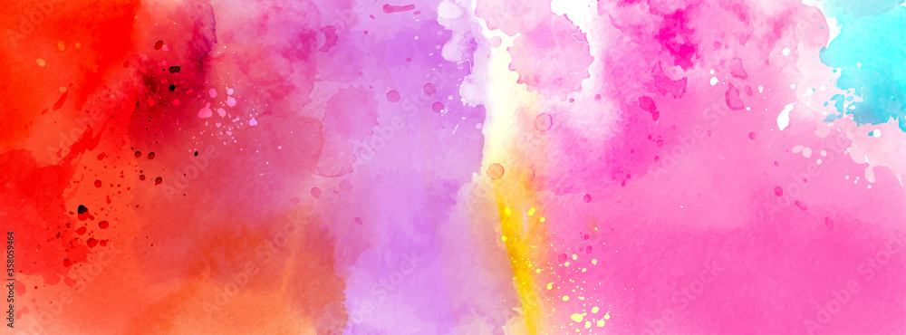Abstract surface bright colorful of watercolor