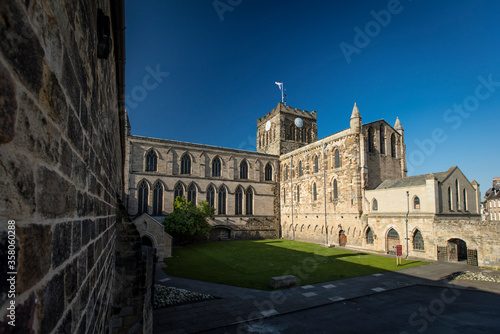 Hexham, Northumberland, United Kingdom, 9th May 2016, the historic Hexham Abbey photo