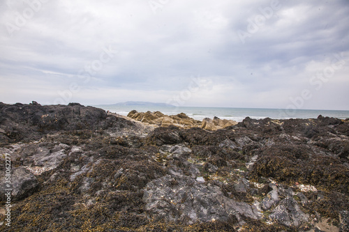 rocks and sea