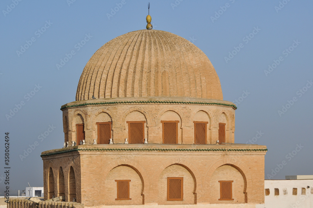 The Great Mosque of Kairouan,is one of the most important mosques in Tunisia.