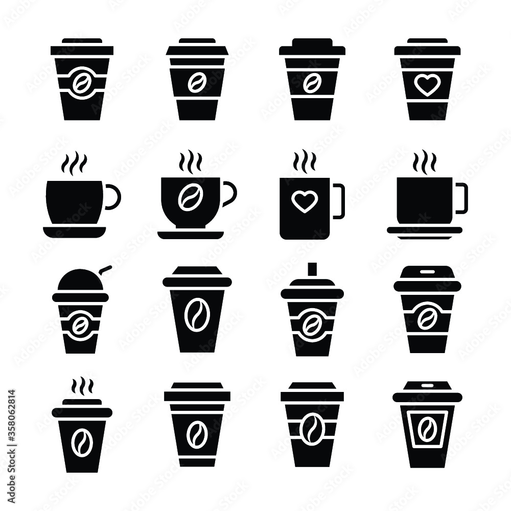 Glyphs Vector Coffee Icons Set
Glyphs Vector Coffee Icons Set