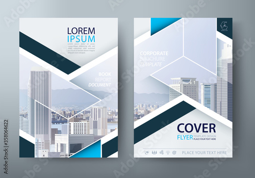 Annual report brochure flyer design template vector, Leaflet cover presentation, book cover. 