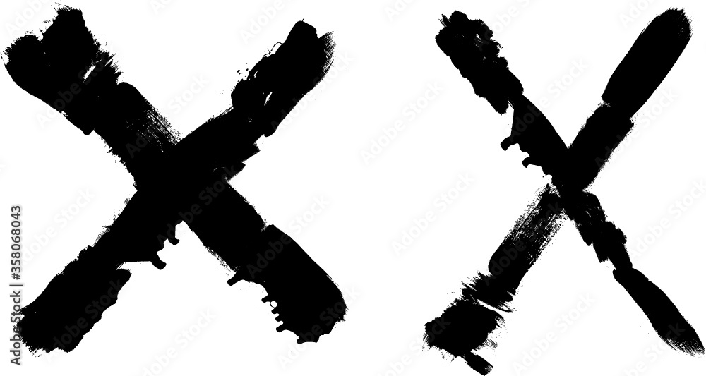 Grunge cross symbol . Vector Grunge cross symbol . Vector