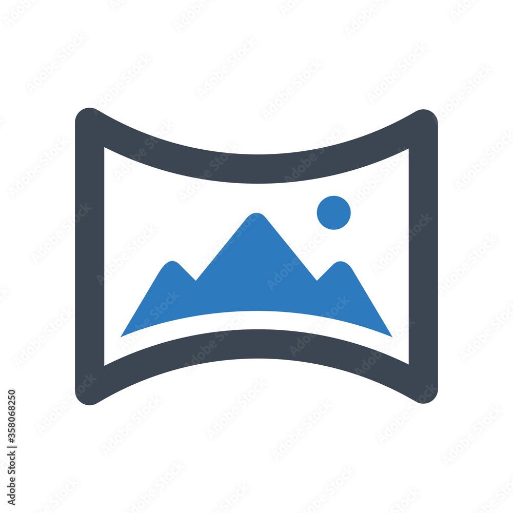 Panorama icon vector illustration.use for landscape, picture, photo, image, photography icons . Panorama icon vector illustration.use for landscape, picture, photo, image, photography icons .