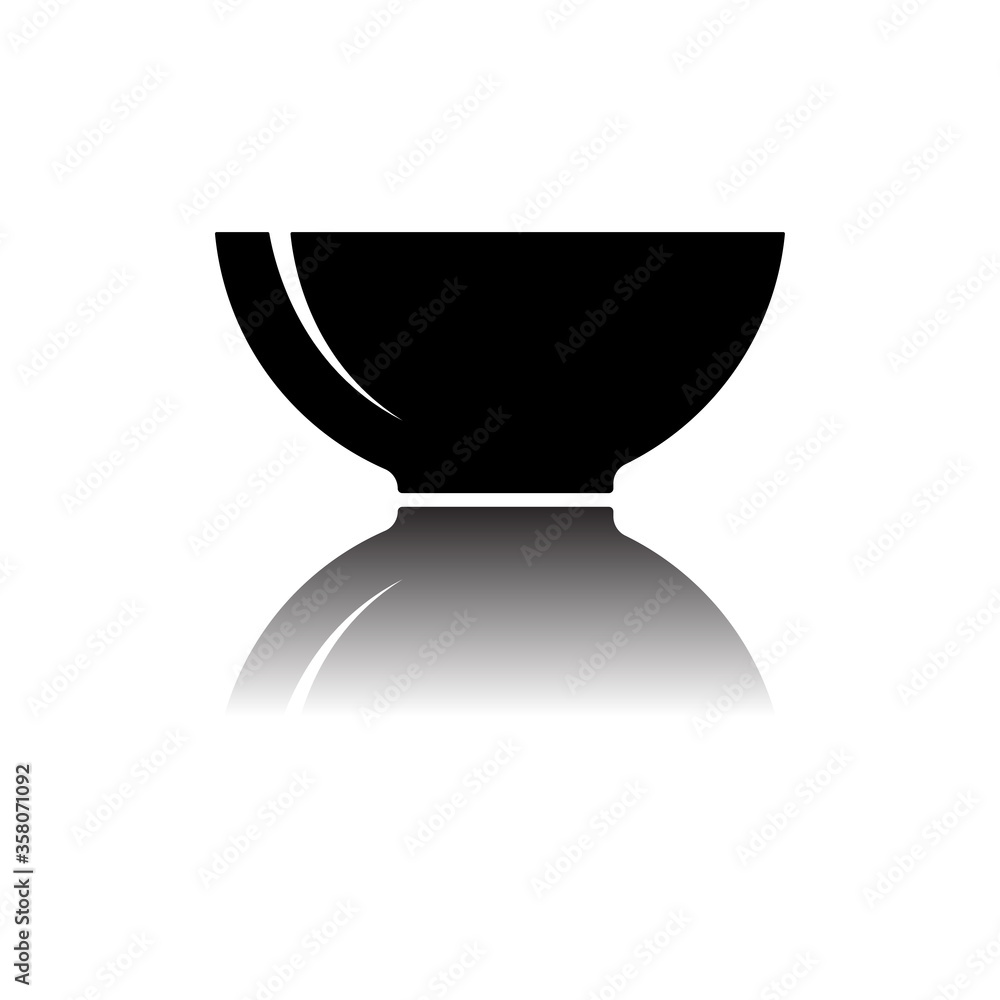 Bowl icon vector Bowl icon vector