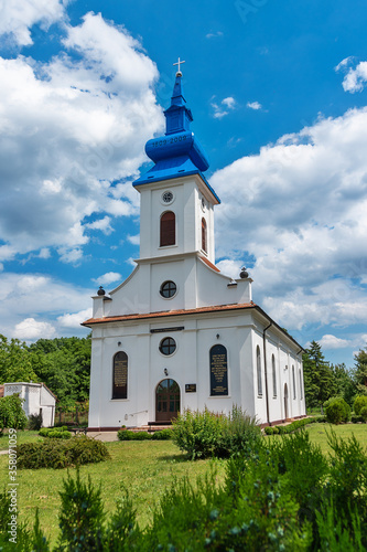 Hajducica, Serbia - June 04, 2020: Slovak Evangelical Church in Hajducica, Serbia.