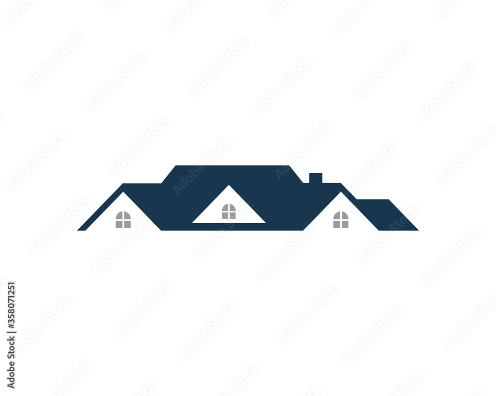 roofing real estate vector logo roofing real estate vector logo