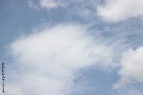 white cloudy sky in bright day 