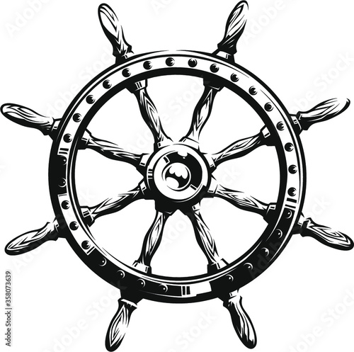 Ship Steering Wheel